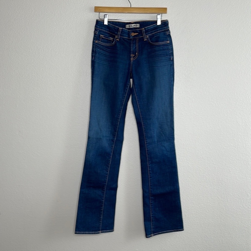 J. Brand Curvy Fit Boot Leg Dark Blue Jeans